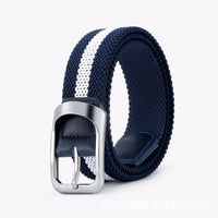 Braided Stretch Belt Casual Woven Elastic Belt Waistband Elasticated Flexible for Men, Daily Wear, Travel
