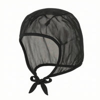 Breathable Full-Cover Work Cap Lightweight Mesh Cap with Tie Closure One-Size Mesh Hat Ventilated for Workshops