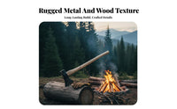 Double-Function-Use Design Octagonal Head Splitting Axe Heavy Duty Axe Hammer Ened Blade Wood Chopping Maul Anti-Corrosive for Homeowners, Construction Workers, Woodland, Bonfire Setup, Camping, Campsite