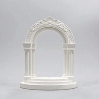 Waterproof Roman Column Aquarium Decor Realistic Roman Column Aquarium Ornament Small Miniature Archway Decorative for Tabletop Display