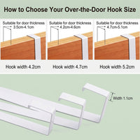 Metal Heavy Duty Bedroom Door Hooks for Hanging Organizer, Decorative Bird Design Iron for Bathroom