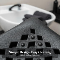 Shampoo Bed Cushioned Soft and Comfortable Shampoo Bowl Neck Rest Ergonomic Arrange Hair Washing Headrest for Barbers, Mobile Beauticians, Spa
