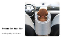 2-in-1 Design Center Console Cat Bed Soft Fabric Interior Center Console Dog Car Seat Soft Padded for Road Trips, Daily Commutes