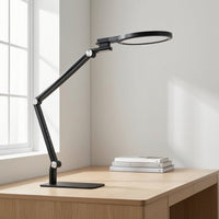 Rechargeable LED Desk Lamp with USB Ports Touch-Control Folding Desk Lamp with Night Light Adjustable Dimmable for Students, Professionals, Office, Workbench