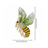 Pastoral Design Bee Brooch Glitter Accents Rhinestone Bee Brooch Elegant Design for Women, Girls, Accessorizing Outfits, Daily Wear