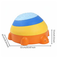 3 Pieces Kindergarten Use Turtle Stepping Stones Home Exercise Detachable Balance Stones Educational Sensory Balance Toy Non Slip Surface for Preschoolers