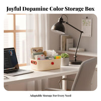Wavy edge Storage Box vivid hues Desktop Organizer adaptable for Dorm Room