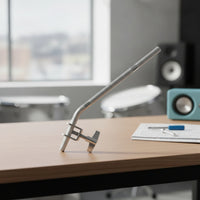Metal Drum Connecting Rod with Clamp Sturdy Drum Bracket with Rod Long-Lasting Hardware Chrome-Plated for Practice Rooms