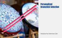 Spark Night Series Drumsticks, Professional Hickory, Kids, Electronic Drum, Walnut