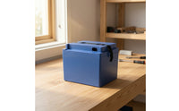 Secure Battery Box with Strap Rigid Battery Box Hard-Shell Enclosure Heavy-Duty for Builders
