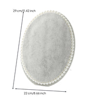 Velvet Jewelry Stand with Rear Support Oval Jewelry Display Board Tabletop Earring Display Board Beaded for Bedroom