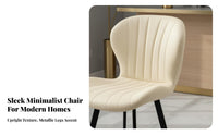 Light Luxury Upholstered High-Back Stool Modern Design Counter Chair with Footrest Home Furniture Comfortable Cushion for Homeowners, Adults, Bar Owners, Kitchen Island, Cafe, Pub, Dining Room