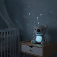 Stuffed Koala Soothing Baby Sound Machine with Light Display Koala Stuffed Toy Cuddly Sleep Aid Portable for Babies, Nursery