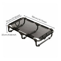 Raised Mesh Dog Bed Foldable Raised Pet Bed Four-Season Folding Pet Cot for Dogs, Cats, Outdoor, Indoor, Travel