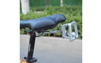 304 Stainless Steel Bike Rear Rack Mount Adapter Universal Fit Cycle Saddle Bag Mount Easy to Install for Commuting, Cycling