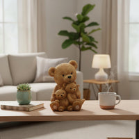 Heartwarming Design Bear Family Statue Meaningful Gift Bear Family Figurine Versatile Home Decor for Families, Nursery, Mantelpiece, Bedroom
