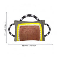 Bite Pillow Tug Toy Loop Handles Tug Training Pad Rope Handle