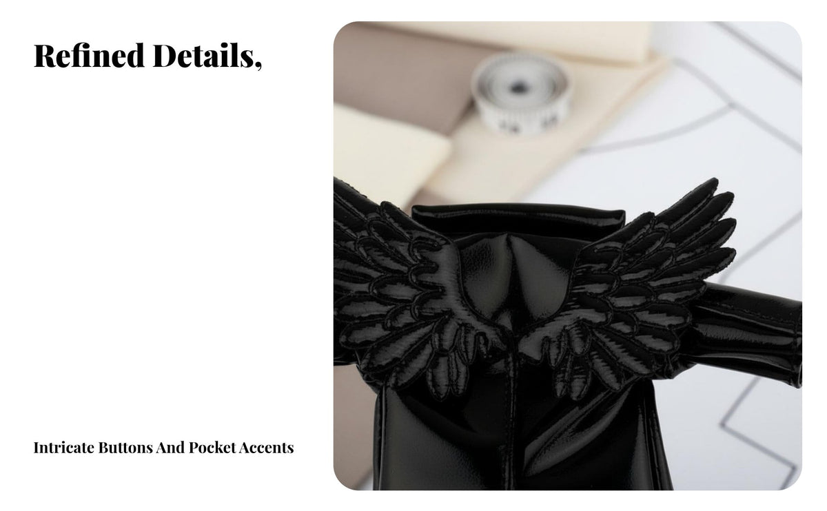 OB11 Doll Clothes Fine Workmanship OB11 Doll Coat Detailed Design Infernal Coat for Hobbyists, Collection Display
