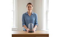 Glass Showcase Dome with Base Transparent Glass Cloche with Base Modern Design Bell Jar Display Case for Collectors, Hobbyists, Wedding, Office, Study