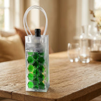 Tote Bag with Honeycomb Design and Rope Handles, Chilling Ice Bag with Shoulder Strap for Travel Picnic, PVC Material Gift Bags, 25*10*10cm