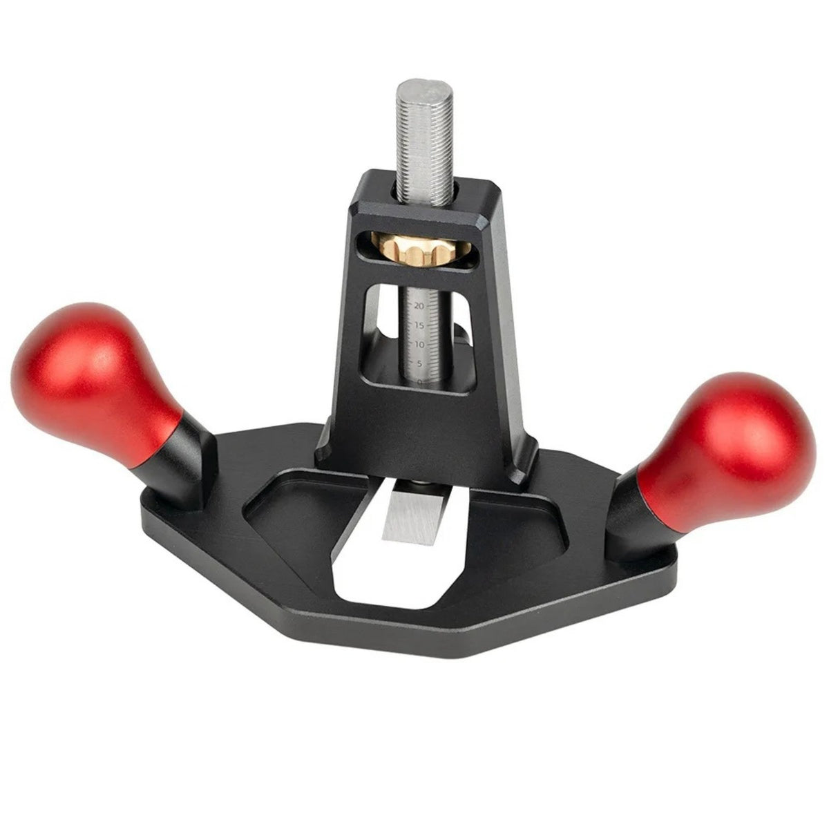 Aluminum Alloy Bottom Cleaning Plane Lightweight Adjustable Slotting Plane Manual Control Handheld Grooving Tool Precision for Carpentry, Workshop