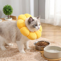 Cone with Drawstring Toggle, Gentle Material-friendly Cat Neck Brace, Breathable Floral Head Cone for Pet Recovery After Surgery