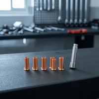 8 Pieces Aluminum Door Hinge Repair Kit Easy to Install Hinge Sleeve Kit with Installation Pin Replacement Hardware Heavy Duty for DIY Mechanics, Car Owners, Garage