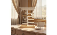 Multi-Tier Jewelry Rack Tabletop Jewelry Organizer Stand Knot Bracelet Display Rack for Vanity Table