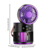Fan Lantern Digital Display Night-Time Light Lamp Safety Grille for Indoor Use