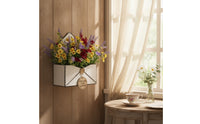 Rustic Envelope Planter Decorative Wall Pocket Easy to Install Wall Planter with Pocket Vertical for Home Decorators, Gardeners, Garden, Patio, Balcony, Fence