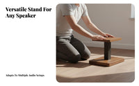 Floor Speaker Stand Shock Absorbing Bookshelf Speaker Stand Anti-Slip Pads Studio Display Stands for Home Theater Enthusiasts, Living Room
