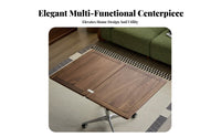 Transformable elevatingTop Table Multi-Functional Living Room Furniture Space-Saving