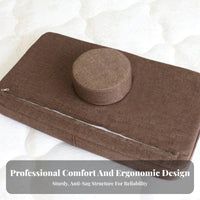 Anti-Collapse Salon Pillow Firm-Density Foam Core Eyelash Extension Pillow Breathable Hole Design Spa Headrest Cushion for Beauty Salons, Spas