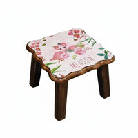 Vintage Design Small Square Bench adaptable Low Stool space-efficient Household Furniture Sturdy Build for Children, Families, Students, Entryway, Living Room, Bedroom, Office