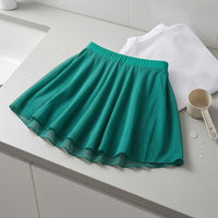 Built-in Skirt Skirted Skating Shorts Translucent Mesh Skating Skort Lightweight Sports Protection Gear Stretchable