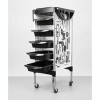 Salon Trolley Cart Swivel Hairdresser Trolley Sturdy Salon Cart with Wheels for Hairdressers, Stylists