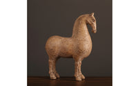 Horse Figurine Distressed Horse Sculpture Handcrafted Ornament for Art Collectors, Living Room, Entryway, Bookshelf