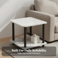 Minimalist Design Bedside Nightstand Compact Size Sofa End Table Versatile Usage Narrow Side Table Sturdy Construction for Apartment Dwellers, Families with Children, Living Room, Small Areas, Home Office, Entryway