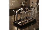 Inverted Glass Holder Retro Design Countertop Glassware Stand Glassware Drying Rack Draining Design Countertop Mug Tree