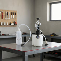 Brake Bleeder Kit with Hanging Hand Operated Chain Pump Brake Bleeder Kit with Pressure Gauge 3L for Mechanics