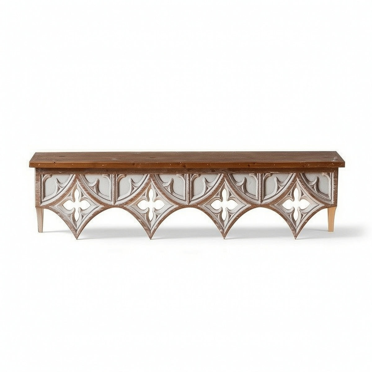 Wall Shelf with Carved Distressed Decorative Wall Shelf Classic for Entryway