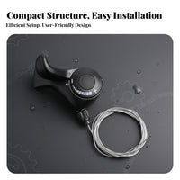 3x7 Speed Bike Gear Selector S Precise Gear Selector Ing 3x7 Gear Selector Set Cycle Thumb Gear Selector Pair Long-Lasting