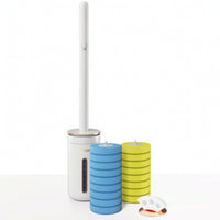 Wall Mounted Toilet Brush Space Saving Toilet Brush with Holder Compact Replaceable for Bathroom