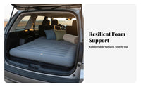 Portable SUV Trunk Sleeping Pad Anti-Slip Bottom SUV Air Mattress Suede Material Self-Inflating Car Mattress Wear-Resistant for Travelers, Families, Outdoor Enthusiasts
