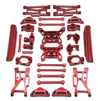 Metal RC Car Upgrade Kit Anodized coating/10 Scale RC Modification Kit Easy Installation Toy Vehicle Components for Bashing