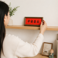 Wooden Photo Frame Family Photo Desktop & Wall Mountable With Protective Cover Magnetic Photo Frame