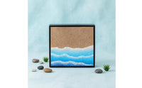Miniature Display Base Black Frame Tabletop Scene Base Square Miniature Display Base