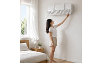 Off-White White Wall-Mounted Air Conditioner Deflector Indoor Louvered Air Deflector