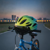 Adjustable Cycle Helmet with Tail Light Vented Bike Helmet with Visor Cooling Lightweight for Children, Adolescents