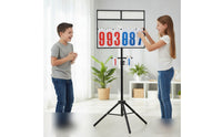 Portable Flip Scoreboard Stable Tripod Scoreboard Versatile-Sport Scorekeeper for Game Courts